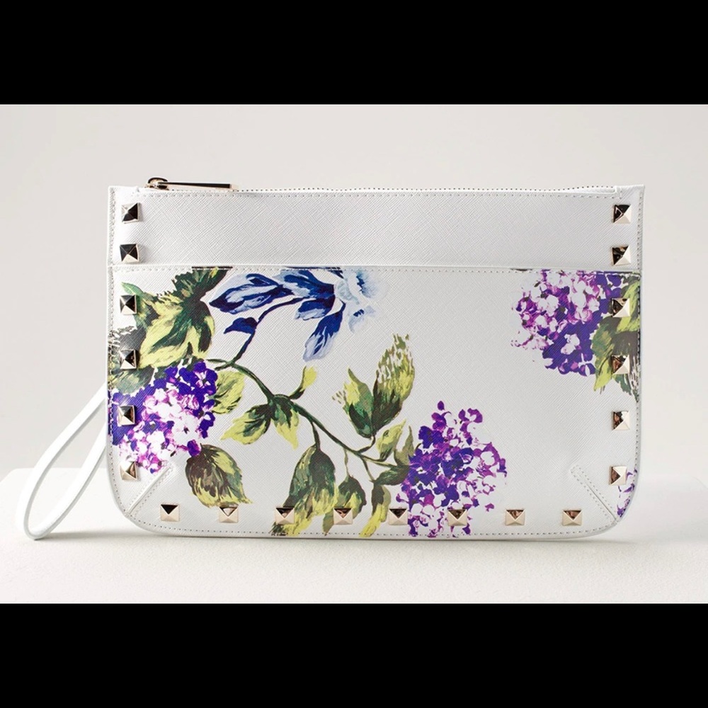 WHBM Hydrangea GWP Pouch Clutch Wristlet NWT